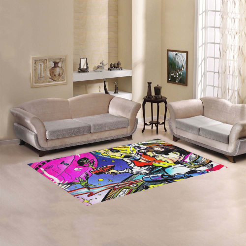 Battle in Space 2 Area Rug 5'x3'3''
