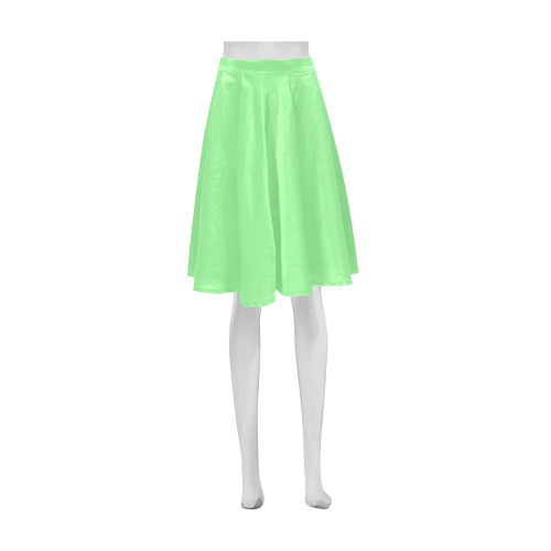 color light green Athena Women's Short Skirt (Model D15)
