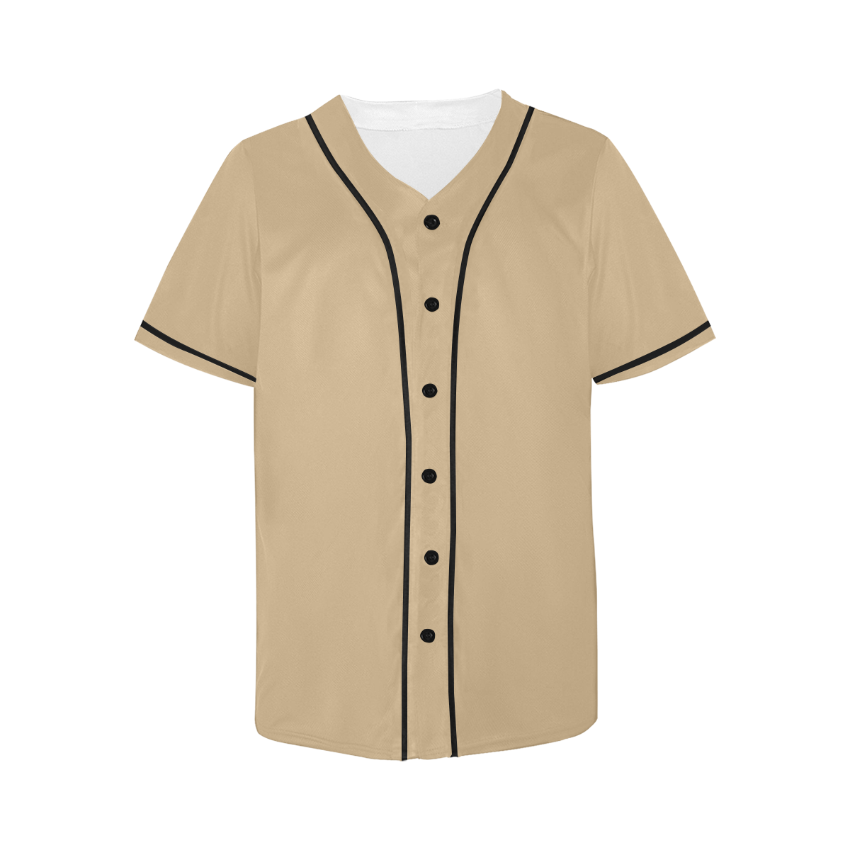 color tan All Over Print Baseball Jersey for Women (Model T50)