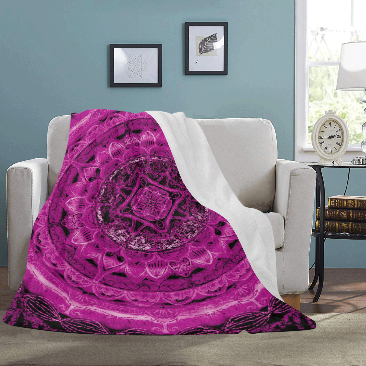 delicate silk mandala 18 Ultra-Soft Micro Fleece Blanket 60"x80"