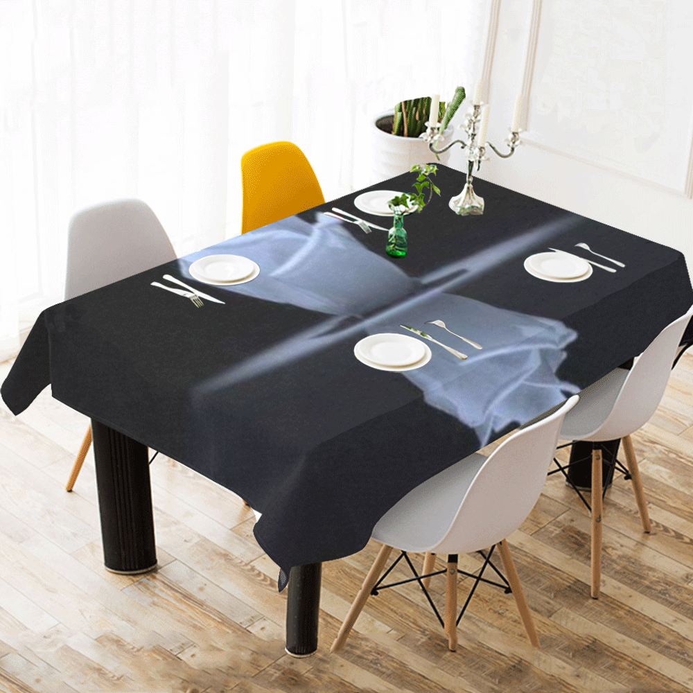 mirror Rose Cotton Linen Tablecloth 60"x120"