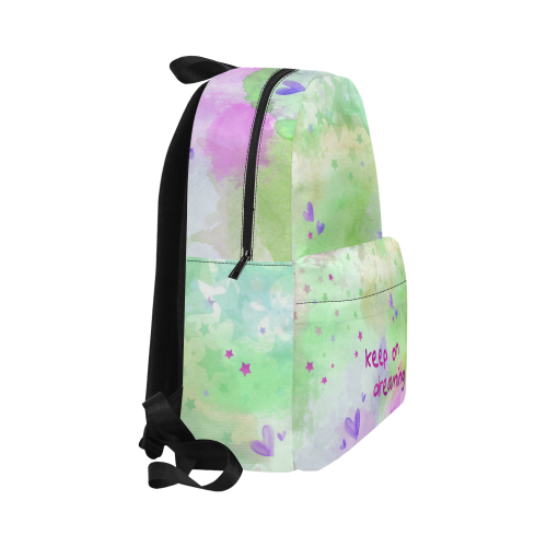 KEEP ON DREAMING - lilac and green Unisex Classic Backpack (Model 1673)