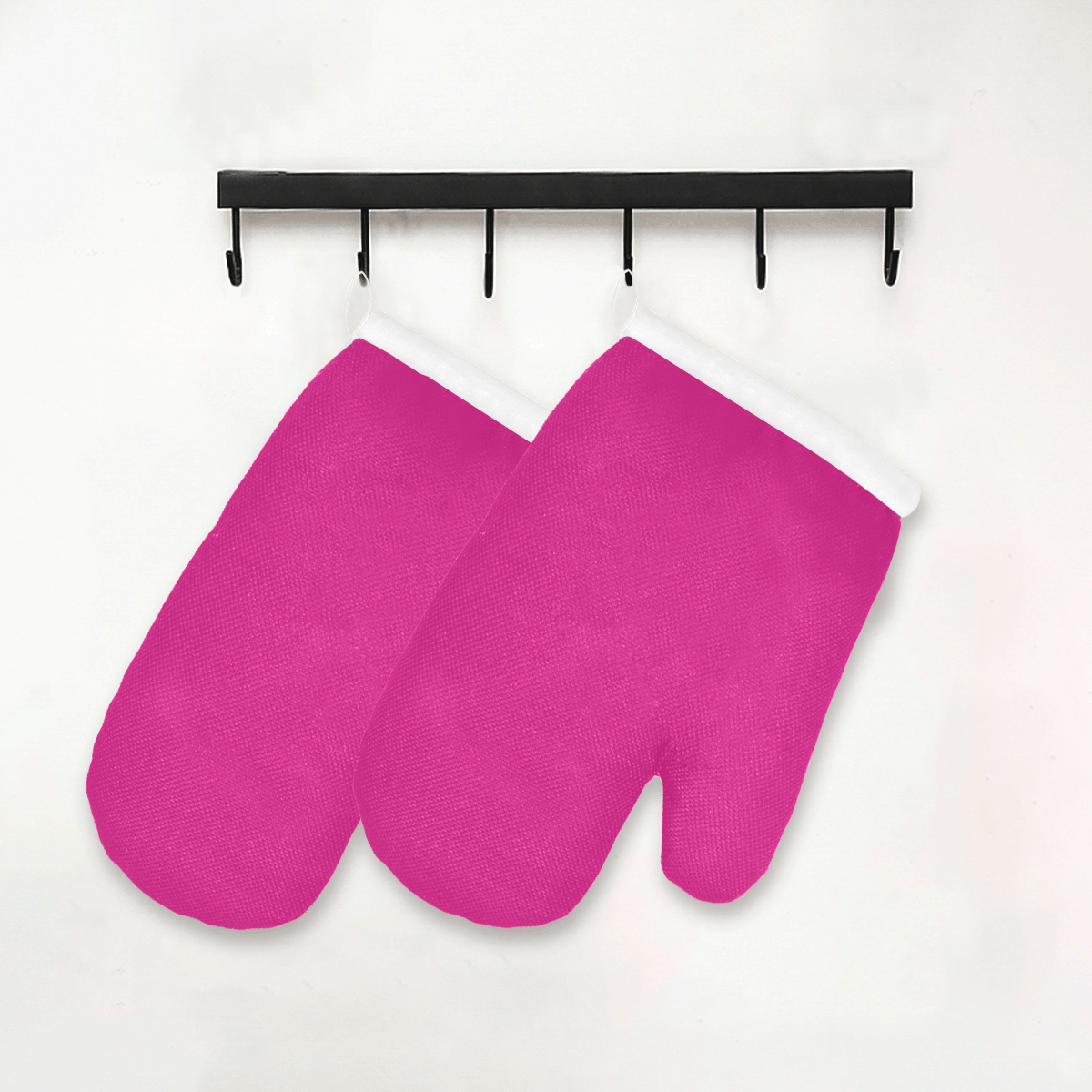 color Barbie pink Oven Mitt (Two Pieces)