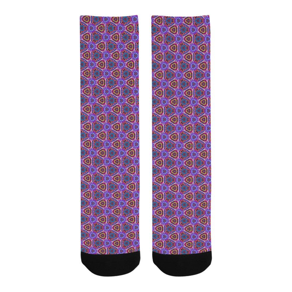Purple Doodles - Hidden Smiles Trouser Socks