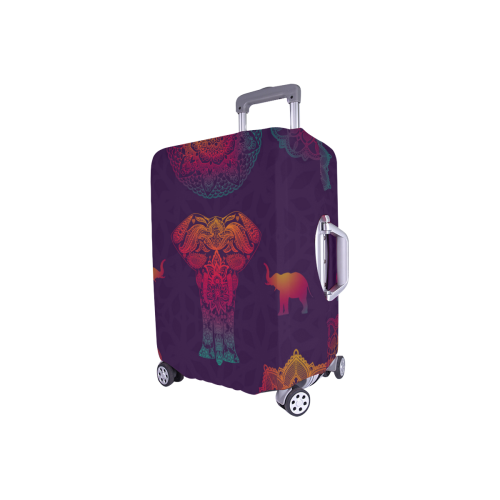Colorful Elephant Mandala Luggage Cover/Small 18"-21"