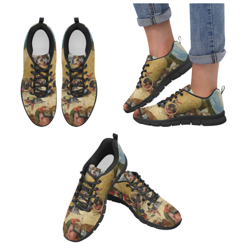 Hieronymus Bosch-The Haywain Triptych 2 Women's Breathable Running Shoes (Model 055)