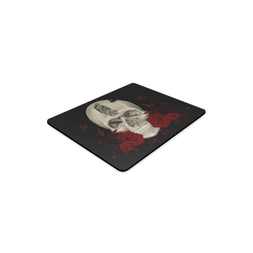 Gothic Skull With Tribal Tatoo Rectangle Mousepad