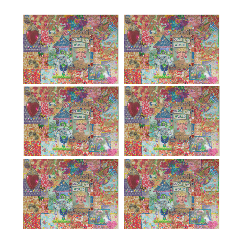 Colour my world Placemat 14’’ x 19’’ (Set of 6)