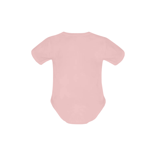 Puppy And Siamese Love Pink Baby Powder Organic Short Sleeve One Piece (Model T28)