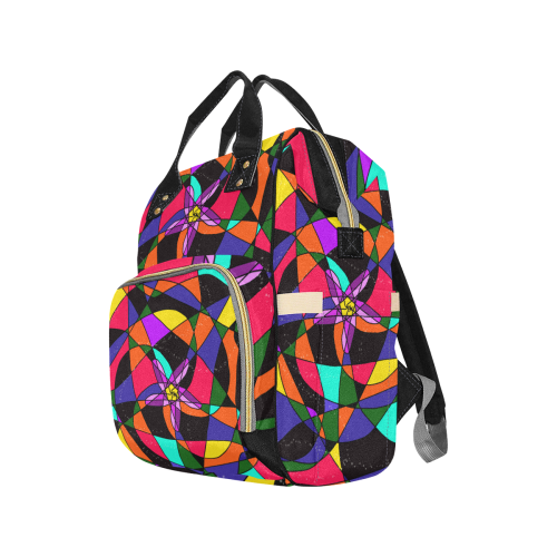 Abstract Design S 2020 Multi-Function Diaper Backpack/Diaper Bag (Model 1688)