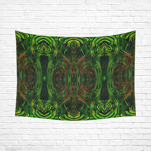 trip like I do.. fractalus Cotton Linen Wall Tapestry 80"x 60"