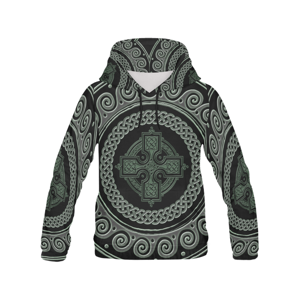 Awesome Celtic Cross All Over Print Hoodie for Men/Large Size (USA Size) (Model H13)