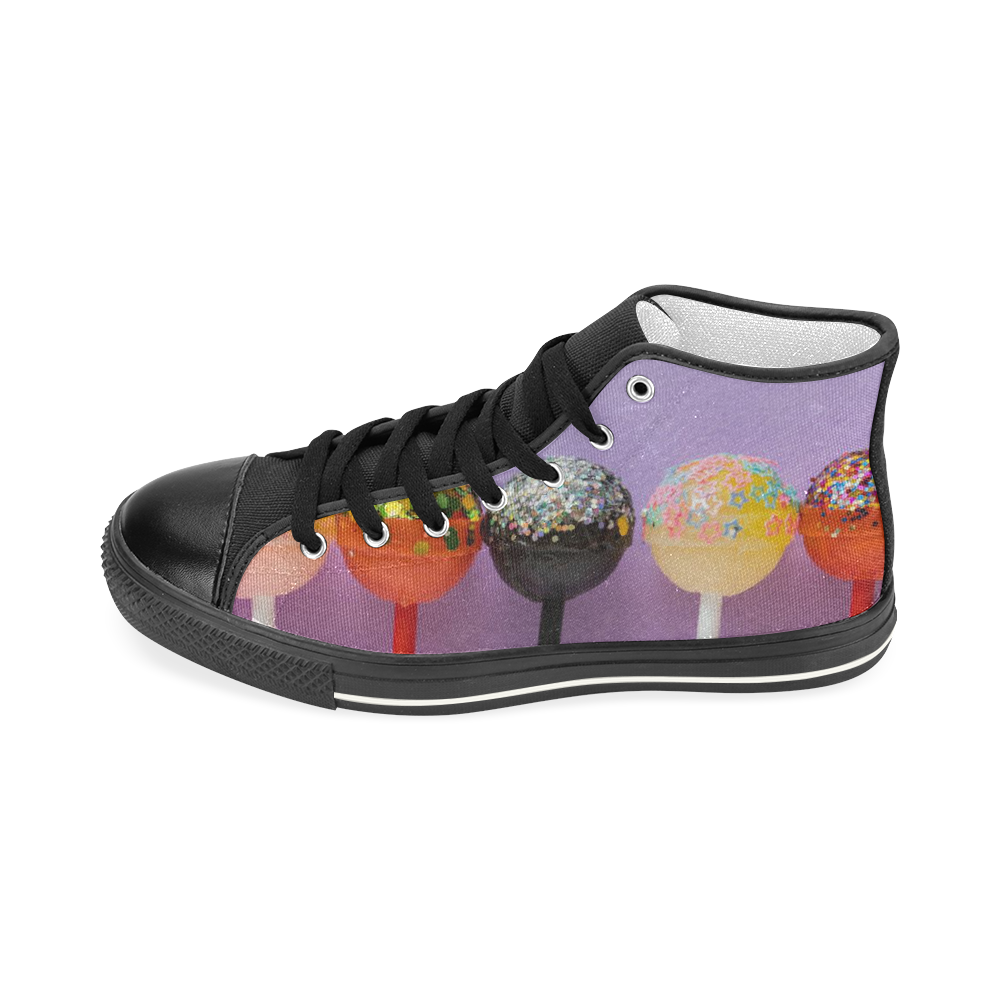 Candy Women's Classic High Top Canvas Shoes (Model 017)