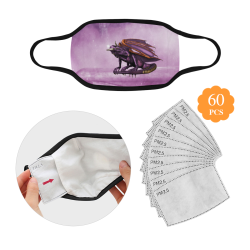 Wonderful violet dragon Mouth Mask (60 Filters Included) (Non-medical Products)