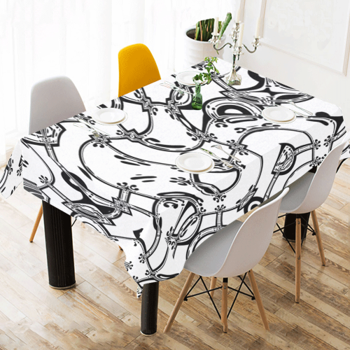 UNFINISHEDBUSINESS Cotton Linen Tablecloth 60" x 90"