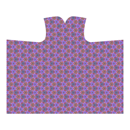 Purple Doodles - Hidden Smiles Hooded Blanket 60''x50''