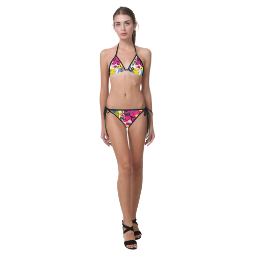 Distorted shapes Custom Bikini Swimsuit (Model S01)