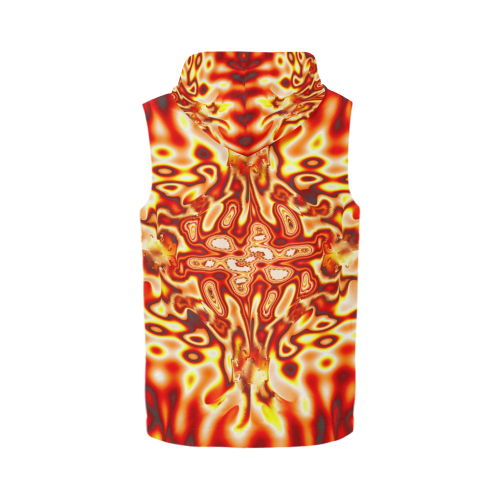 Infected All Over Print Sleeveless Zip Up Hoodie for Men (Model H16)