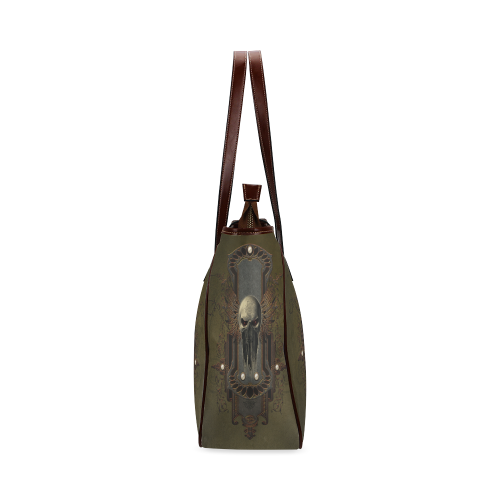Awesome dark skull Classic Tote Bag (Model 1644)