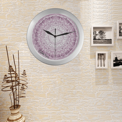 sitrehaim- kafui 10 Silver Color Wall Clock