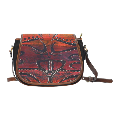 soultry-tribal saddle bag Saddle Bag/Small (Model 1649)(Flap Customization)
