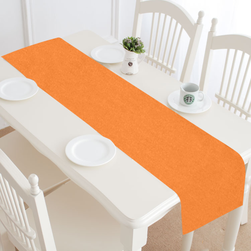 color pumpkin Table Runner 16x72 inch
