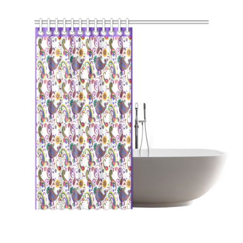 Bright paisley Shower Curtain 69"x70"