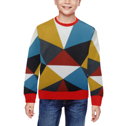 PANDA FLEX APPAREL DECO-RED All Over Print Crewneck Sweatshirt for Kids (Model H29)