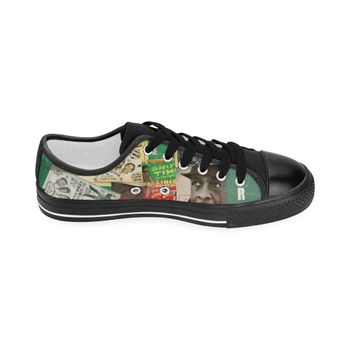 William Bell Collage 1 Women's Classic Canvas Shoes (Model 018)