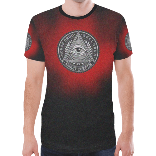 NOVUS ORDO SECLORUM ANNUIT COEPTIS Gothic Underground Symbol Graphic Tee New All Over Print T-shirt for Men (Model T45)