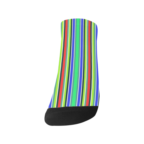 Vivid Colored Stripes 2 Men's Ankle Socks