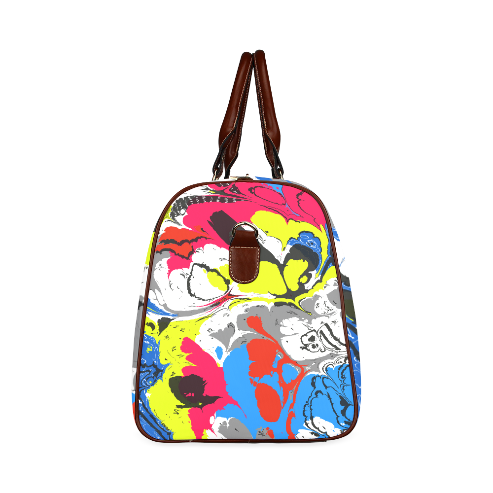 Colorful distorted shapes2 Waterproof Travel Bag/Small (Model 1639)