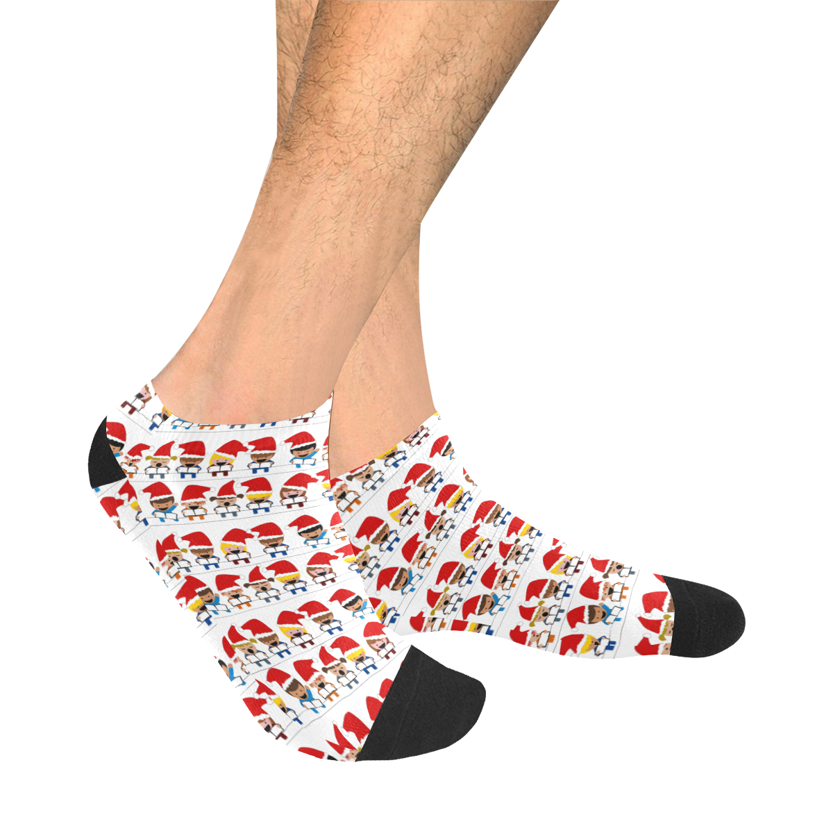 Christmas Carol Singers Men's Ankle Socks
