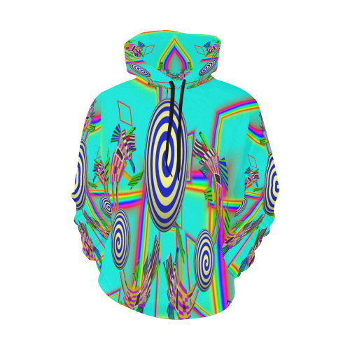 Trippy Trevor (Gravity distortion) All Over Print Hoodie for Men/Large Size (USA Size) (Model H13)