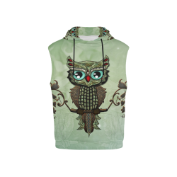 Wonderful owl, diamonds All Over Print Sleeveless Hoodie for Kid (Model H15)