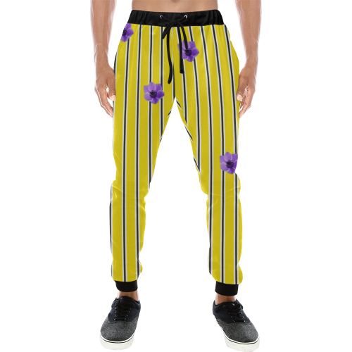 Yellow Anenome Zoot Men's All Over Print Sweatpants (Model L11)