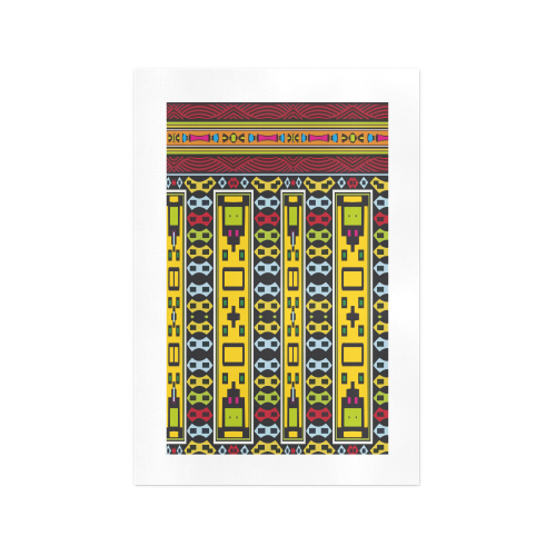 Shapes rows Art Print 13‘’x19‘’
