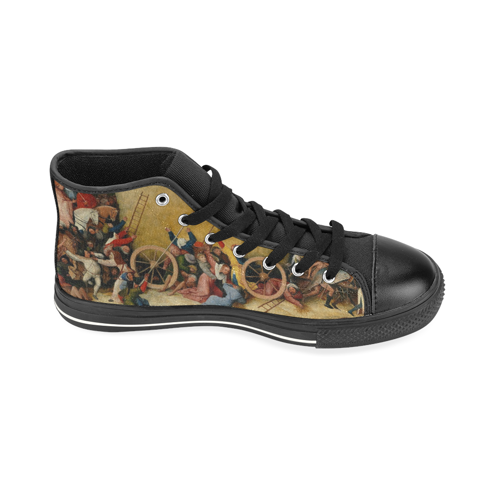 Hieronymus Bosch-The Haywain Triptych 2 High Top Canvas Shoes for Kid (Model 017)
