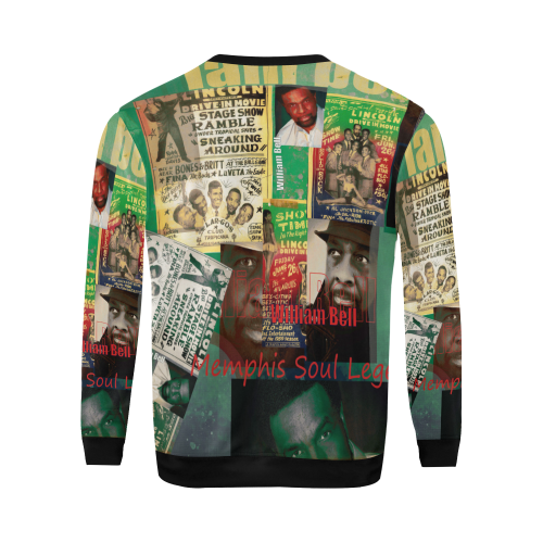 William Bell Collage 1 All Over Print Crewneck Sweatshirt for Men (Model H18)