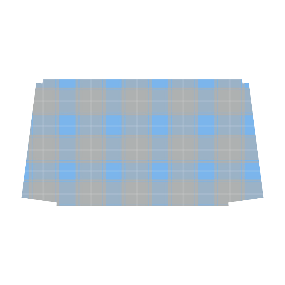 Light Blue Plaid Classic Travel Bag (Model 1643) Remake