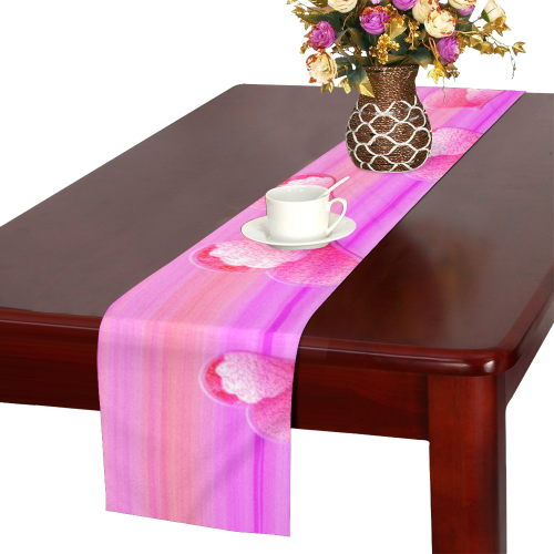 Falling Hearts Table Runner 14x72 inch