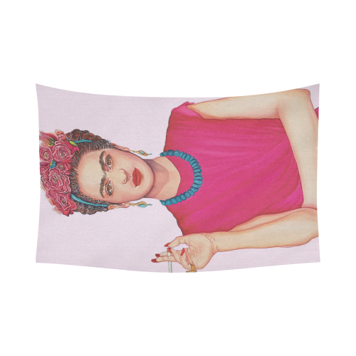 FRIDA Cotton Linen Wall Tapestry 90"x 60"