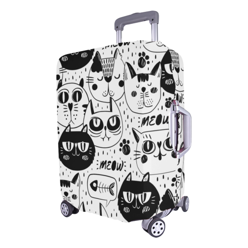cat faces Luggage Cover/Large 26"-28"