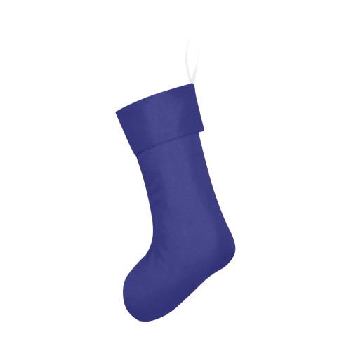 color midnight blue Christmas Stocking