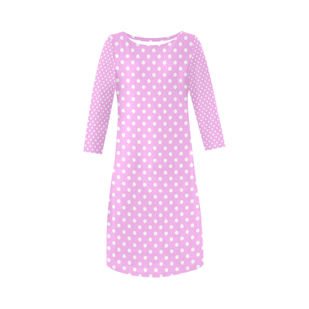 Polka-dot pattern Round Collar Dress (D22)