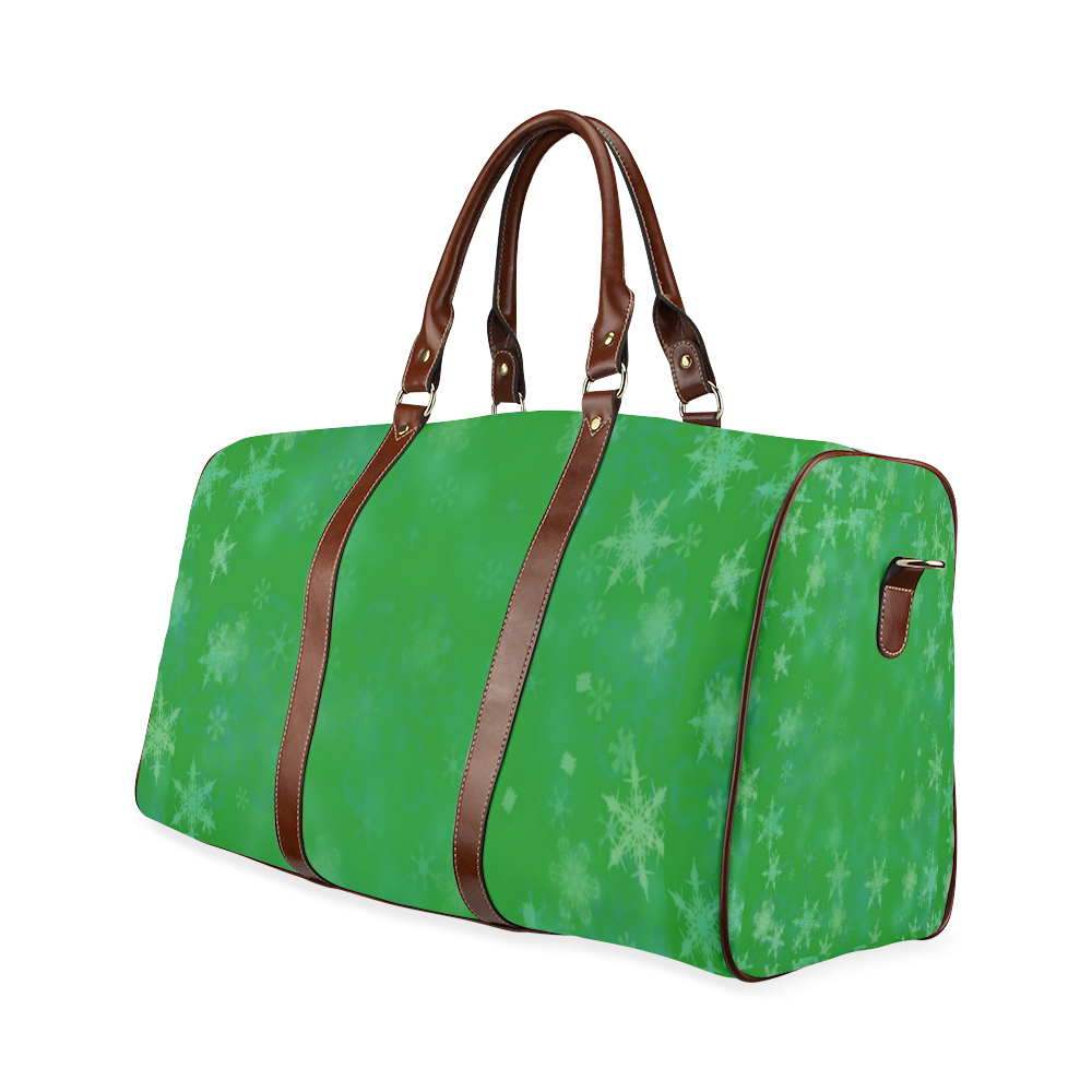 Green Pop Art by Nico Bielow Waterproof Travel Bag/Large (Model 1639)