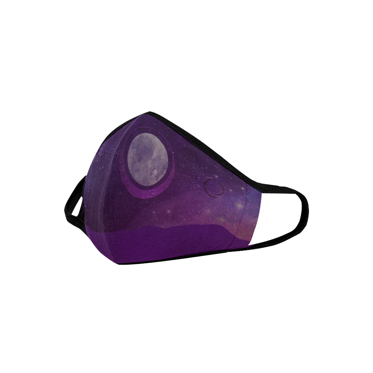 Purple Moon Night Mouth Mask