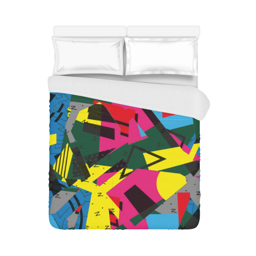 Crolorful shapes Duvet Cover 86"x70" ( All-over-print)