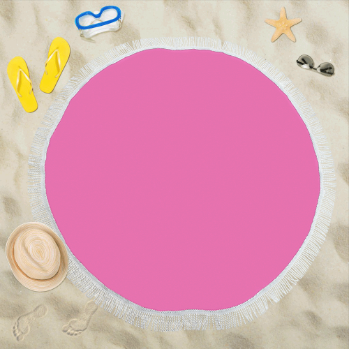 color hotpink Circular Beach Shawl 59"x 59"