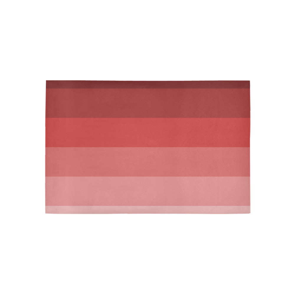 Copper multicolored stripes Area Rug 5'x3'3''